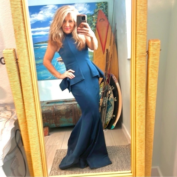 Zac Posen,(MSRP $1850) Adonia Sleeveless,Peplum Mermaid,Excellent Condition,Sz 6 - Picture 1 of 15